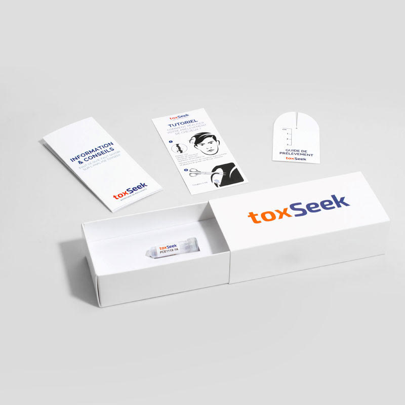toxseek - kit de dépistage de polluants dans le cheveux